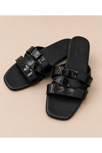 Gezegen 3971 black slip-on slippers