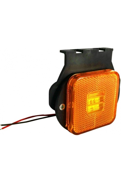 Flexzon Φως πλευρικής σήμανσης LED με βάση 24V 65 χιλ. x 65 χιλ. Πορτοκαλί FZ...