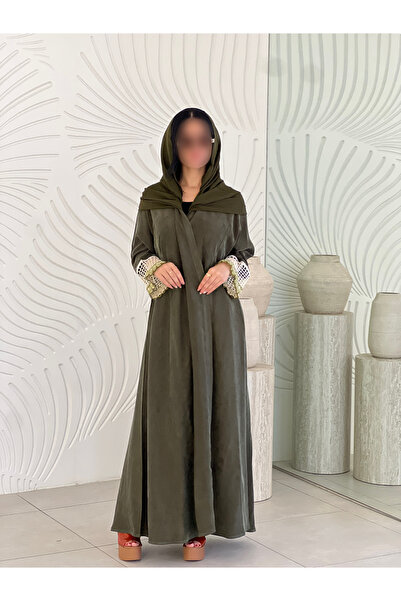 elegant veil Abaya Helena Washed Silk, Washed and Ironed.