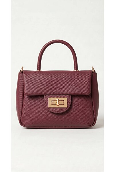 CELESTIAL COLLECTION Burgundy Adjustable Strap Lacost Leather and Lined Hand ...