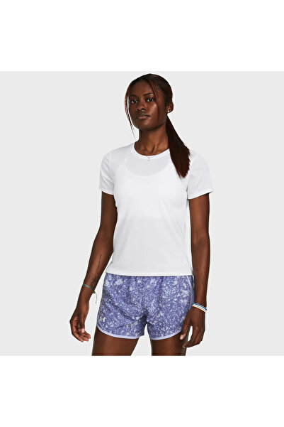 Under Armour Launch Women's White Polo Neck T-Shirt