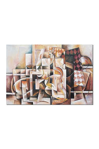 artnova Χειροποίητος πίνακας, Έργο «Συμφωνία», 100x70 εκ. λάδι σε καμβά, Βλαν...