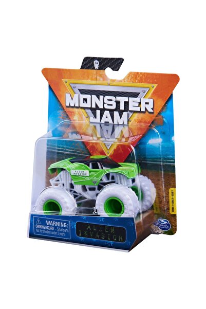 OEM MONSTER JAM Mașinuță turnată sub presiune Invazia Extraterestră Scara 1:6...