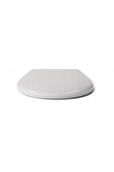 Hamberger Scaun WC, alb, 44.5x36cm, cu închidere lentă, material rezistent