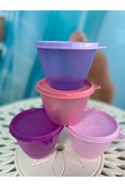 Tupperware عبوات ثلاجة مكونة من 4 قطع سعة 380 مل ألوان جديدة