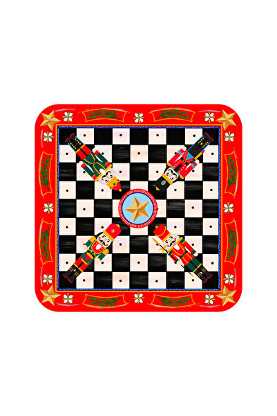 Rosivella Nutcracker 6-Piece Glass & Tray Set