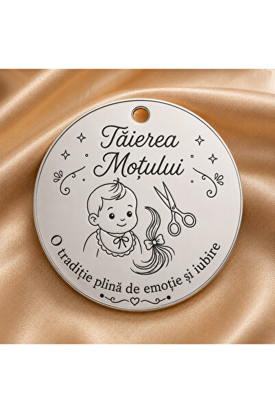 Simoshop Bănuț Moț și Botez Personalizabil din Argint 925 – Tăierea Moțului B...