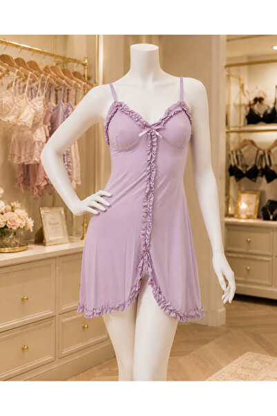 GENERINK Night Rose Women's Nightgown on Thin Straps, Available in Black, Red...