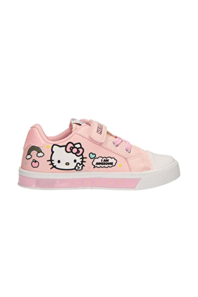 Hello Kitty Pantofi sport cu lumini și închidere cu scai, roz