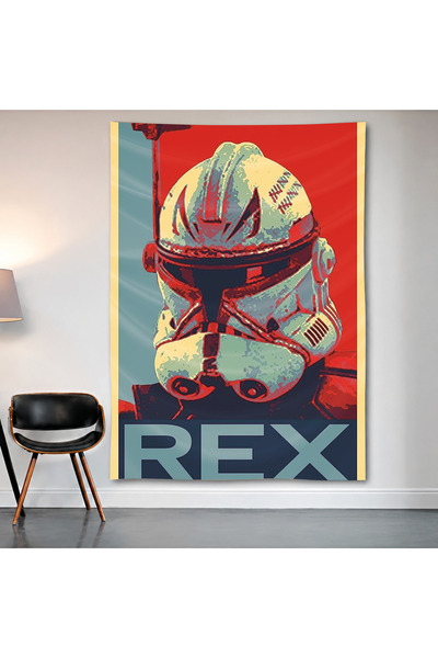 Geek Cultcha Star Wars Captain Rex Wall Covering Wall Tapestry First Quality ...