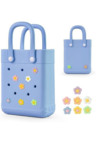Arabest Mini EVA Rubber Beach Bag,8.1x6.4 Inch,Easy Clean,Waterproof,Sandproo...