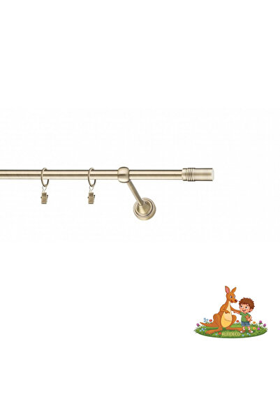 KLEIDECO Galerie simpla perdea AMERIKA, Metal, Diametru 16 mm, Capete BOSTON,...