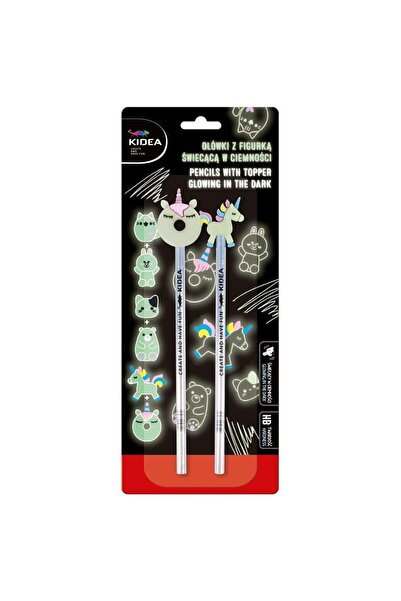 Derform Creioane HB KIDEA, figurine din vinil fosforescente care lumineaza in...