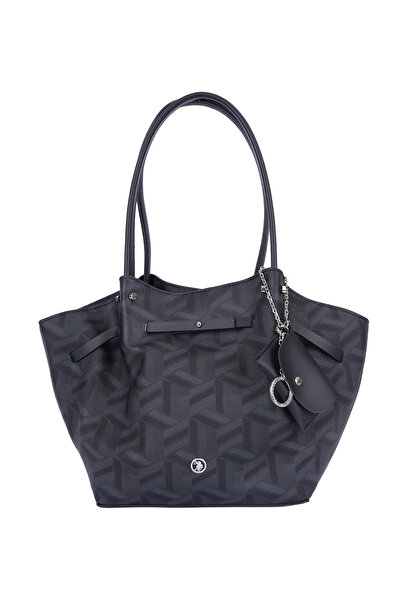 U.S. Polo Assn. Black-Black Women's Shoulder Bag Us26504