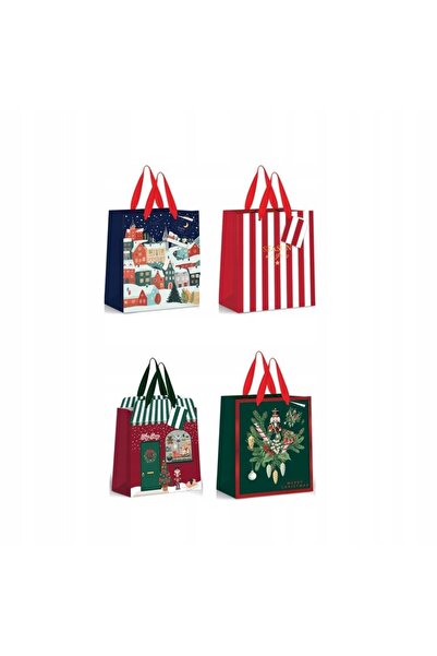 OEM Geanta Cadou Craciun Mica BN 18x23x10 cm, 190g, Design Festiv