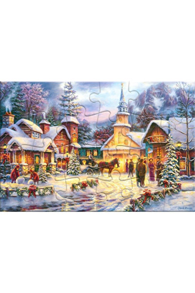 Castorland Carte postala tip puzzle, Castorland, Craciun, Multicolor