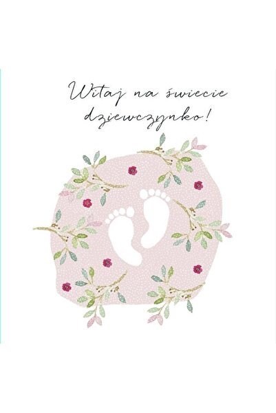 Clear Creations Felicitare pentru nou-nascut Nastere, cu cristal Swarovski ap...