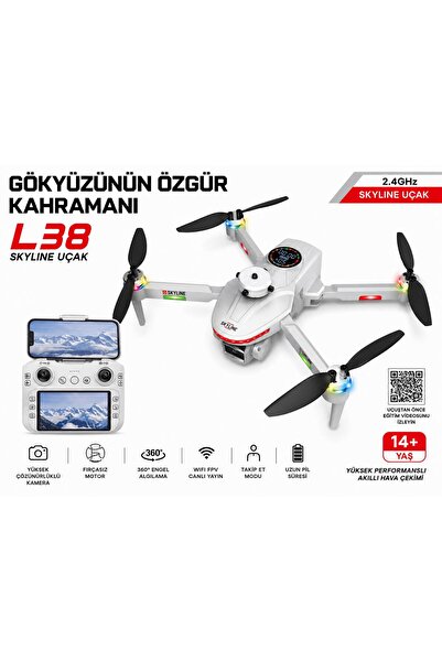 ATLT ATLANTİS L38 SKYLINE DRONE UÇAK DRON 2.4GHZ 3 LENS 360 DERE ENGEL ALGILA...