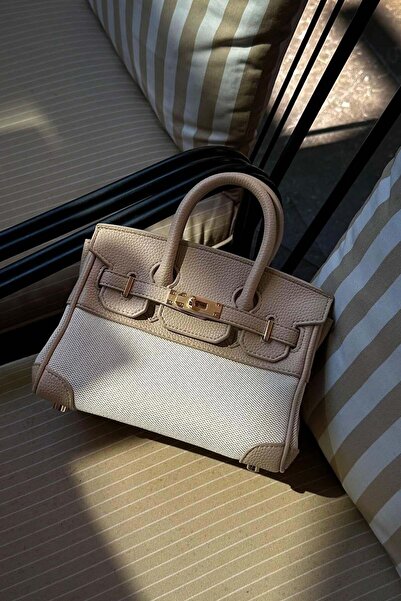 Levidor Coffee Lock Detail Handbag