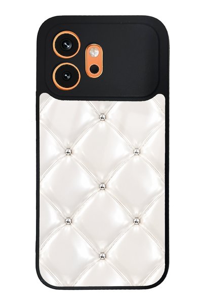 Spoyi Honor 600 Ivory Diamond Cushion Design Glossy Phone Case