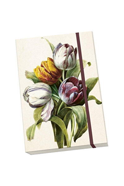 Skona Ting Caiet A5 Tulipany, 140 pagini, file netede, cu elastic, multicolor