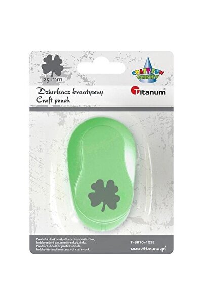 Titanum Perforator cu trifoi, Titan, 25mm, Verde
