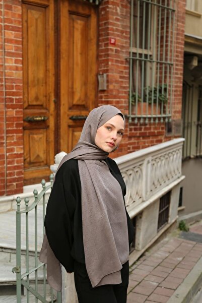 ENRİCO FERRİ Jacquard Ethnic Pattern Vellure Shawl - Smoked Pattern 2