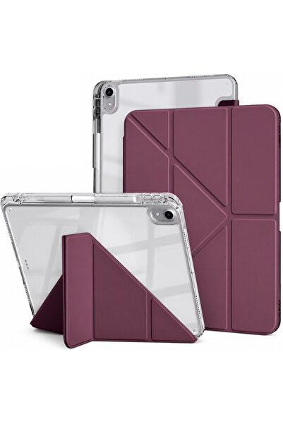 UnDePlus Apple iPad Air 11inç M4/M3/M2 Air 4/5.Nesil 10.9 Kılıf Mika Trifoldi...
