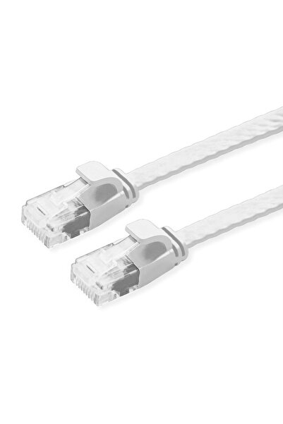 POWERTECH καλώδιο δικτύου CAB-N338, flat, Cat 6a U/UTP, 2m, λευκό