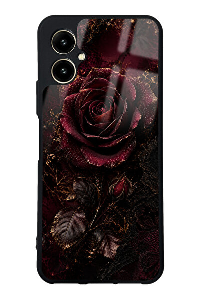 Spoyi Omix X5 Midnight Velvet Rose Tasarımlı Glossy Telefon Kılıfı