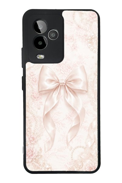Spoyi حافظة هاتف لامعة بتصميم Gm 24 Pro Blush Pearl Bow