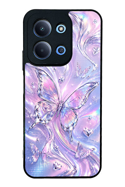 Spoyi Xiaomi Redmi 15C Iridescent Dream Butterfly Tasarımlı Glossy Telefon Kı...