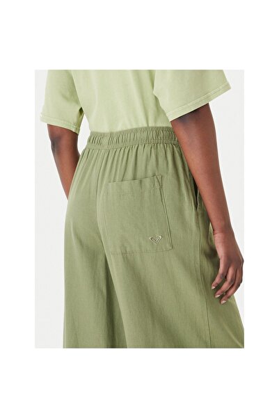 Roxy Pantaloni de damă din material textil ERJNP03545-GLD0 Verzi