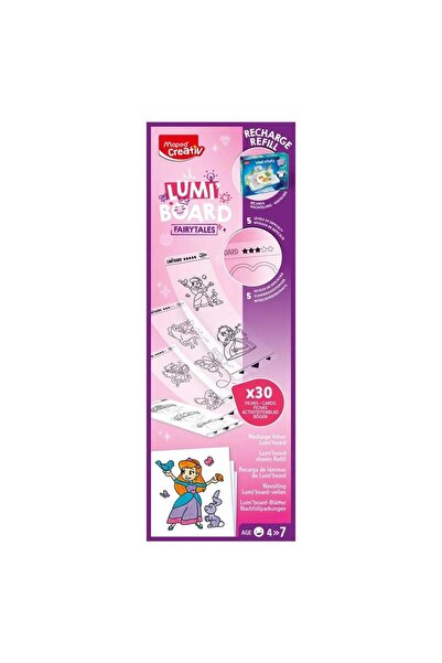 Maped Set sabloane Creativ LumiBoard, 30 foi, multicolor