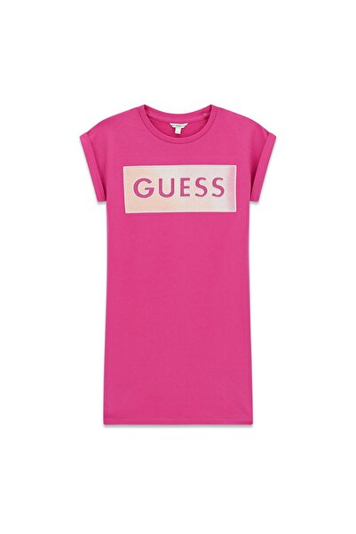 Guess Rochie de zi cu zi pentru fete J6GK05KAE24 Roz