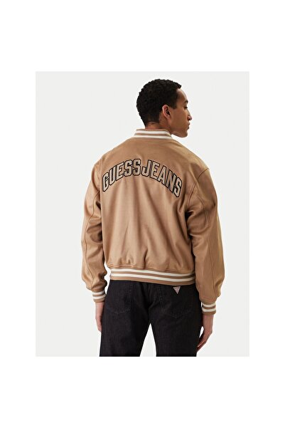 Guess Jeans Geacă bomber bărbați M6RL0JWJ842 Bej