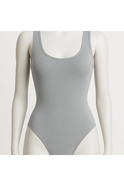 Dikişsiz Seamless Basic Model Çıtçıtlı Bodysuit