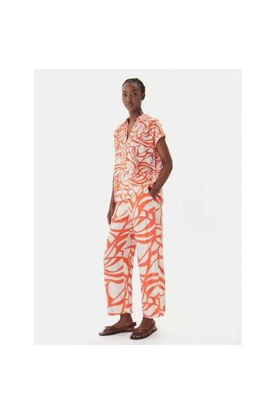 Lola Casademunt Pantaloni de damă din material textil LS2614040 209 Portocaliu