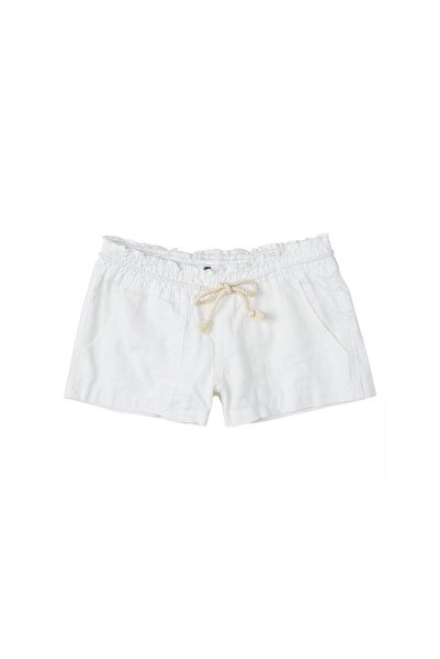 Roxy Pantaloni scurți de damă din material textil ARJNS03007-WBB0 Alb