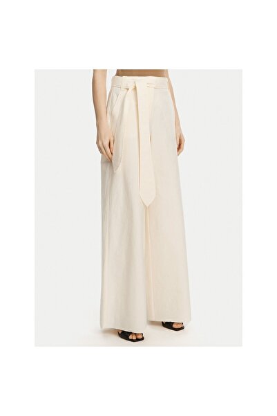 Marella Pantaloni Palazzo de damă 2513131032200 Crem