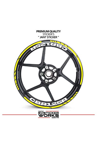 ARONA Honda Cbr 125R Wheel Sticker Interior and Exterior Cbr125R Written Labe...