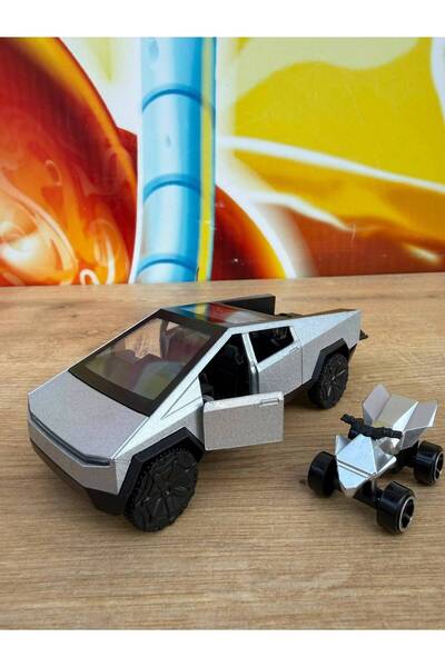 scntoys Tesla Cybertruck Diecast Pickup Tesla Model Motorlu Diecast Car Mini ...