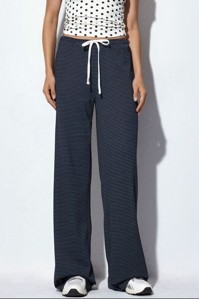 Hiccup Busem Striped Straight-Leg Sweatpants