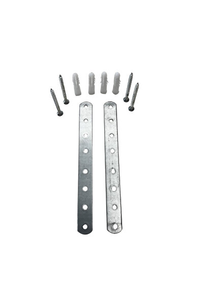 KRİSTAL Yuvarlak Başlı Düz Gönye 15x160 mm Galvenizli 1,5 mm (5'li Paket)