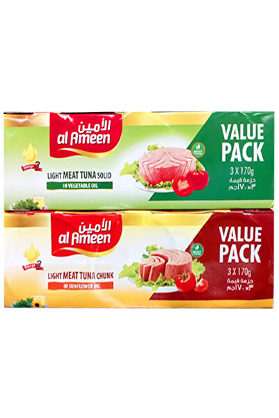 Alameen Al Ameen Light Meat Tuna Salad Water & Salt 3x170g