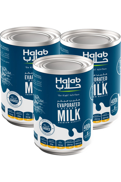 HALAB Evaporated Milk 3x400g