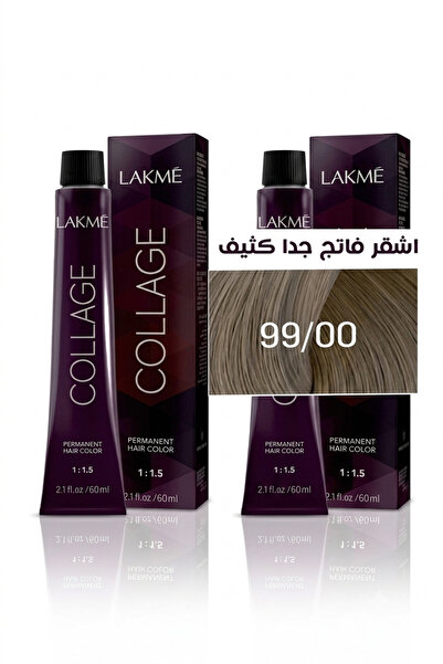 LAKMÉ La'Kumi Collage Permanent Hair Color for Unisex, 99/00 Very Intense Lig...