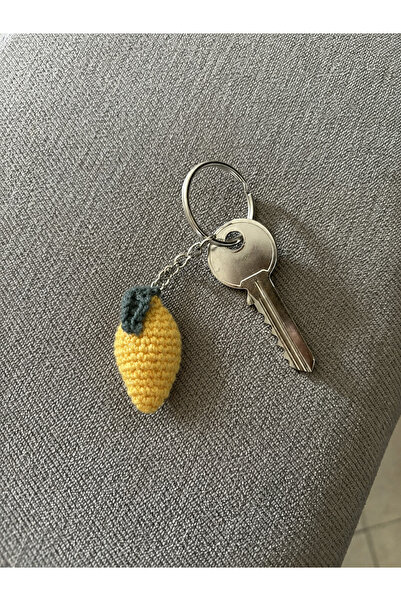 Yenress Collection Summer Themed Knitted Lemon Keychain |   Bag and Key Ornament