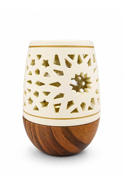 TOHFA Mini Incense Burner with Geometric Design and Patterns, Featuring a Cre...