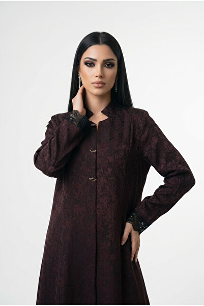 almasa alswda Abaya Trend Blazer with Duvet Pattern and Oudhi Wrapping, Suita...